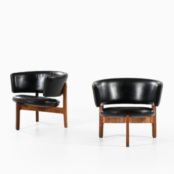 Svend Ellekær easy chairs in rosewood at Studio Schalling