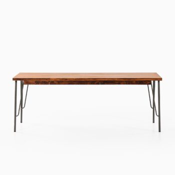 Freestanding desk in rosewood and teak at Studio Schalling