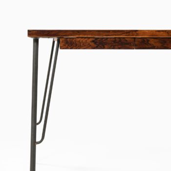 Freestanding desk in rosewood and teak at Studio Schalling