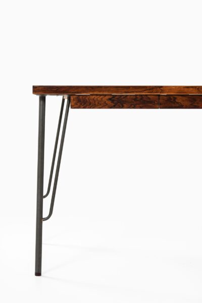 Freestanding desk in rosewood and teak at Studio Schalling