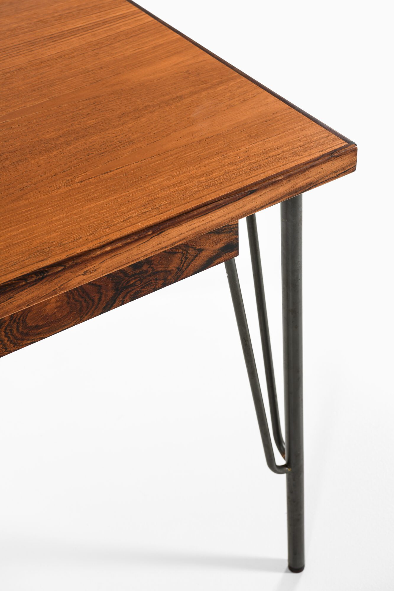 Freestanding desk in rosewood and teak at Studio Schalling