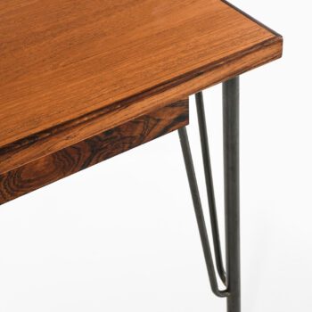 Freestanding desk in rosewood and teak at Studio Schalling
