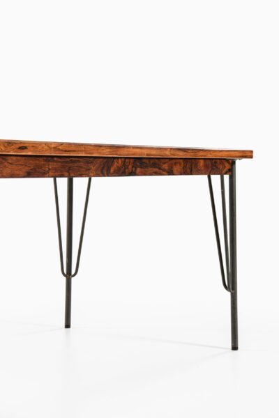 Freestanding desk in rosewood and teak at Studio Schalling