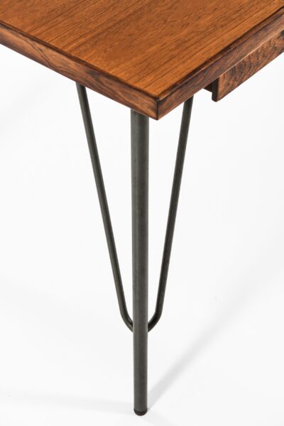 Freestanding desk in rosewood and teak at Studio Schalling