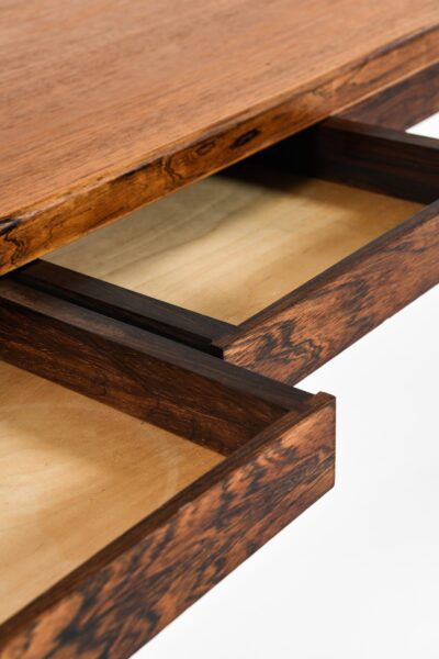 Freestanding desk in rosewood and teak at Studio Schalling