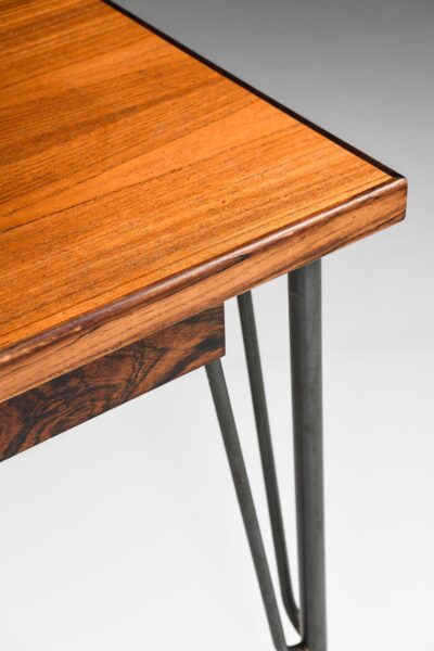 Freestanding desk in rosewood and teak at Studio Schalling