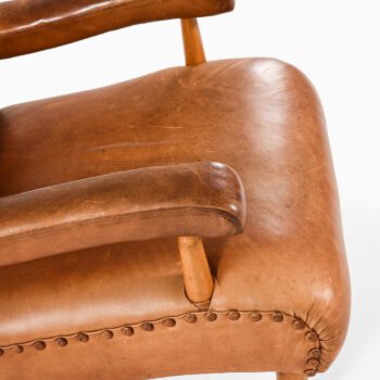 Tage Westberg easy chairs in leather at Studio Schalling