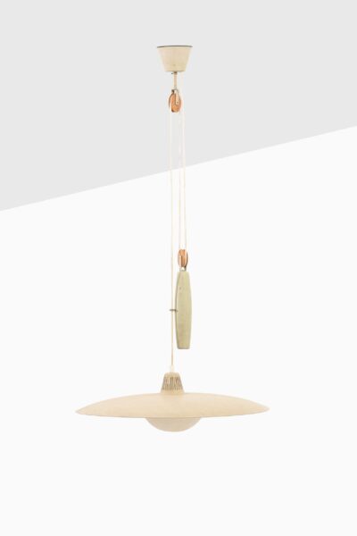 Height adjustable ceiling lamp by Bergbom at Studio Schalling