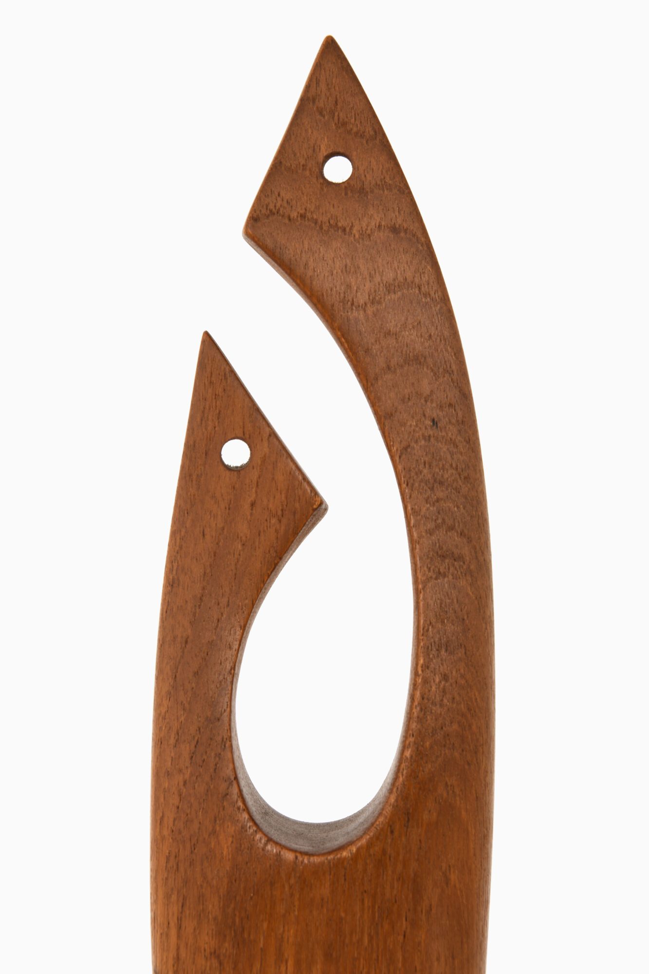 Johnny Mattsson sculpture in teak at Studio Schalling