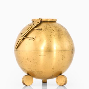 Carl-Einar Borgström vase in brass at Studio Schalling