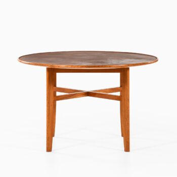 Elias Svedberg dining table with leather top at Studio Schalling
