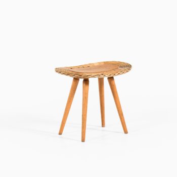 Stool in rattan and beech by unknown designer at Studio Schalling