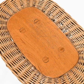 Stool in rattan and beech by unknown designer at Studio Schalling