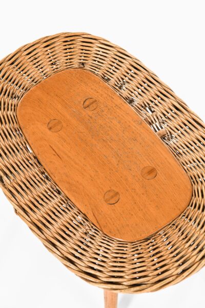 Stool in rattan and beech by unknown designer at Studio Schalling