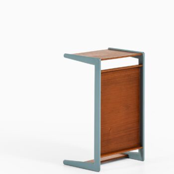 Side table in teak and lacquer at Studio Schalling