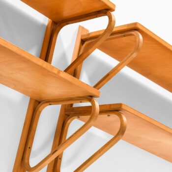 Alvar Aalto wall shelves in birch at Studio Schalling
