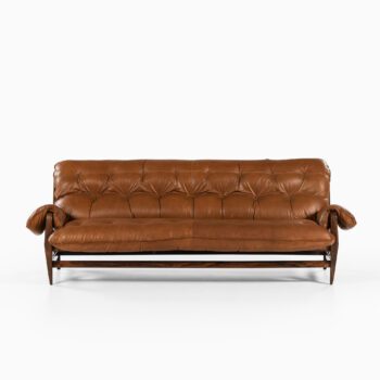 Jean Gillon sofa in rosewood and leather at Studio Schalling