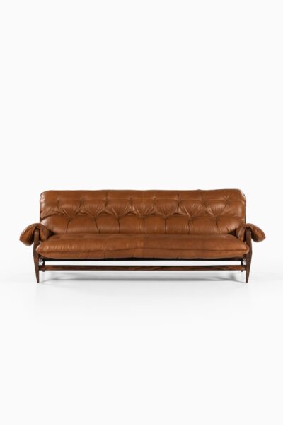 Jean Gillon sofa in rosewood and leather at Studio Schalling