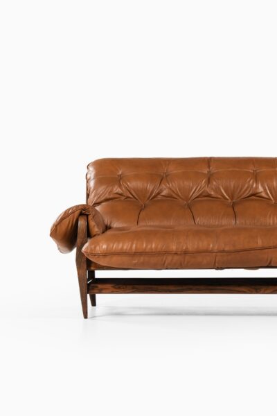 Jean Gillon sofa in rosewood and leather at Studio Schalling