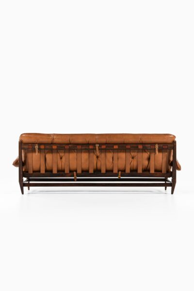 Jean Gillon sofa in rosewood and leather at Studio Schalling