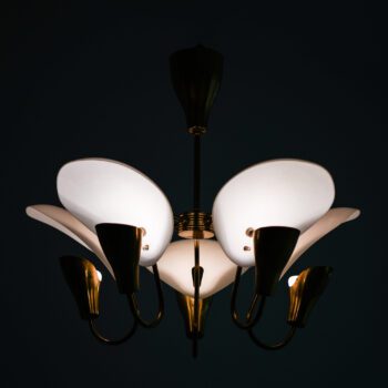 Ceiling lamp in brass by Valinte Oy at Studio Schalling