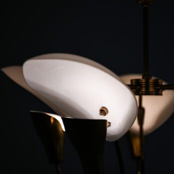 Ceiling lamp in brass by Valinte Oy at Studio Schalling