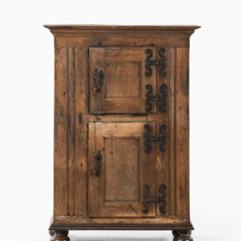 Baroque cabinet in oak and iron fittings at Studio Schalling