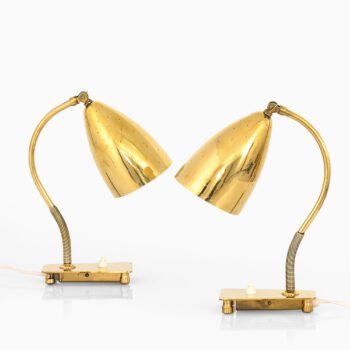 Itsu table lamps in brass model EV 54 at Studio Schalling
