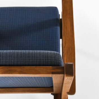 Poul Hansen easy chairs in oak and fabric at Studio Schalling