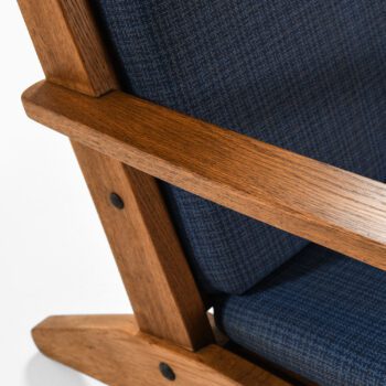 Poul Hansen easy chairs in oak and fabric at Studio Schalling