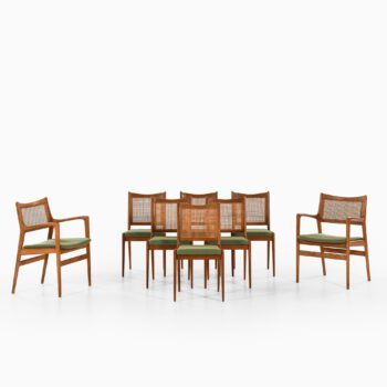 Karl-Erik Ekselius dining chairs in oak at Studio Schalling