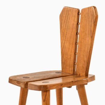 Side chairs in elm by unknown designer at Studio Schalling