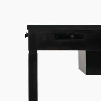 Game table in black lacquered wood at Studio Schalling