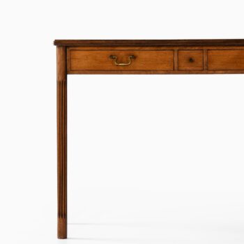 Console table in mahogany and brass at Studio Schalling
