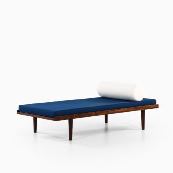 Rare daybed in rosewood and fabric at Studio Schalling