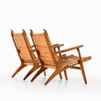Hans Wegner easy chairs model CH-27 at Studio Schalling