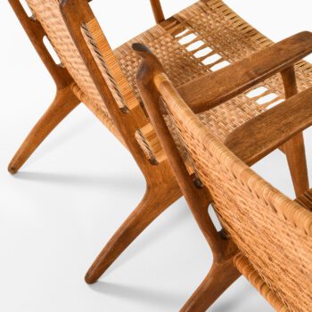 Hans Wegner easy chairs model CH-27 at Studio Schalling