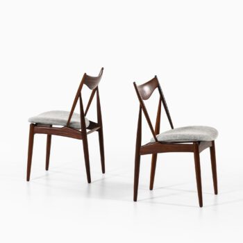 Kurt Østervig dining chairs in walnut at Studio Schalling