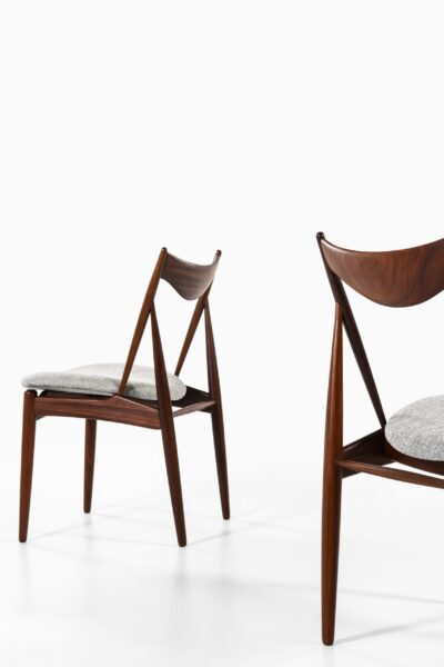 Kurt Østervig dining chairs in walnut at Studio Schalling