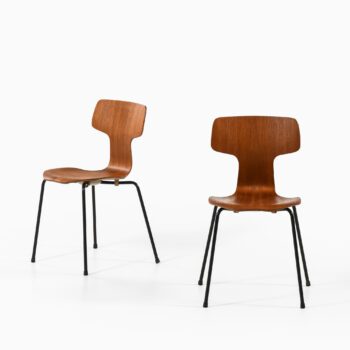 Arne Jacobsen dining chairs model 3103 at Studio Schalling