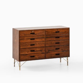 Kai Winding bureau in rosewood and brass at Studio Schalling