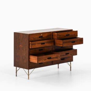 Kai Winding bureau in rosewood and brass at Studio Schalling