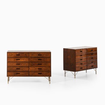 Kai Winding bureau in rosewood and brass at Studio Schalling