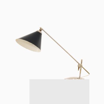 Poul Dinesen table lamp in nickel at Studio Schalling