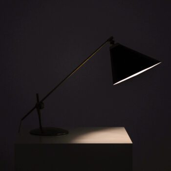 Poul Dinesen table lamp in nickel at Studio Schalling