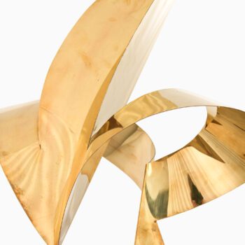 Kari Huhtamo sculpture in brass at Studio Schalling