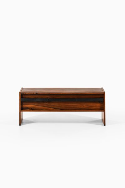 Bureau in rosewood and leather at Studio Schalling