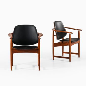 Arne Hovmand-Olsen armchairs in teak at Studio Schalling