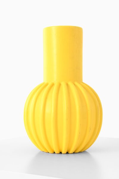 Yellow ceramic vase by unknown designer at Studio Schalling