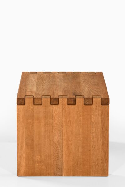 Contemporary side table in solid oak at Studio Schalling